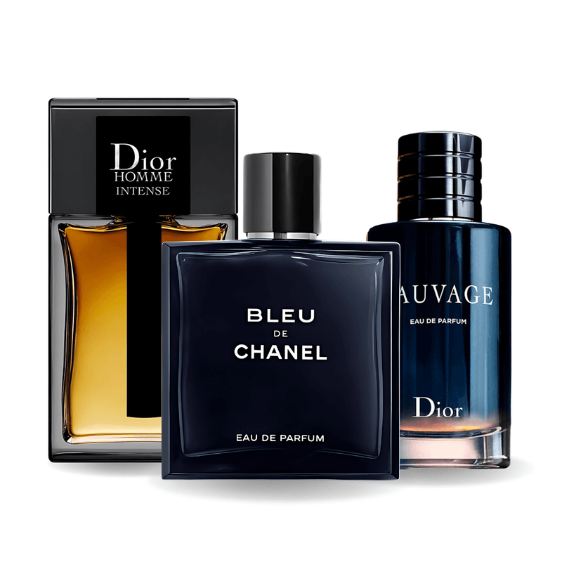 Zestaw 3 perfum | Sauvage, Bleu de Chanel, Dior Homme Intense 100 ml