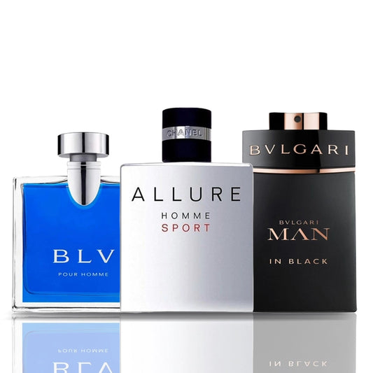 Zestaw 3 perfum | BLV + Allure Homme Sport + Man in Black 100 ml