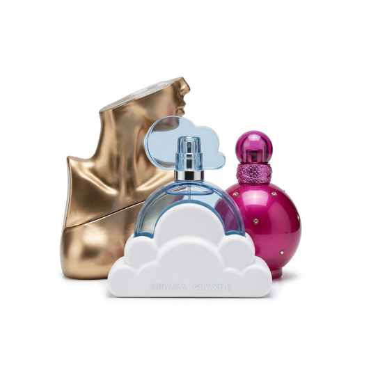 Zestaw 3 perfum | Cloud by Ariana Grande, Fantasy by Britney Spears, Eilish by Billie Eilish 100 ml