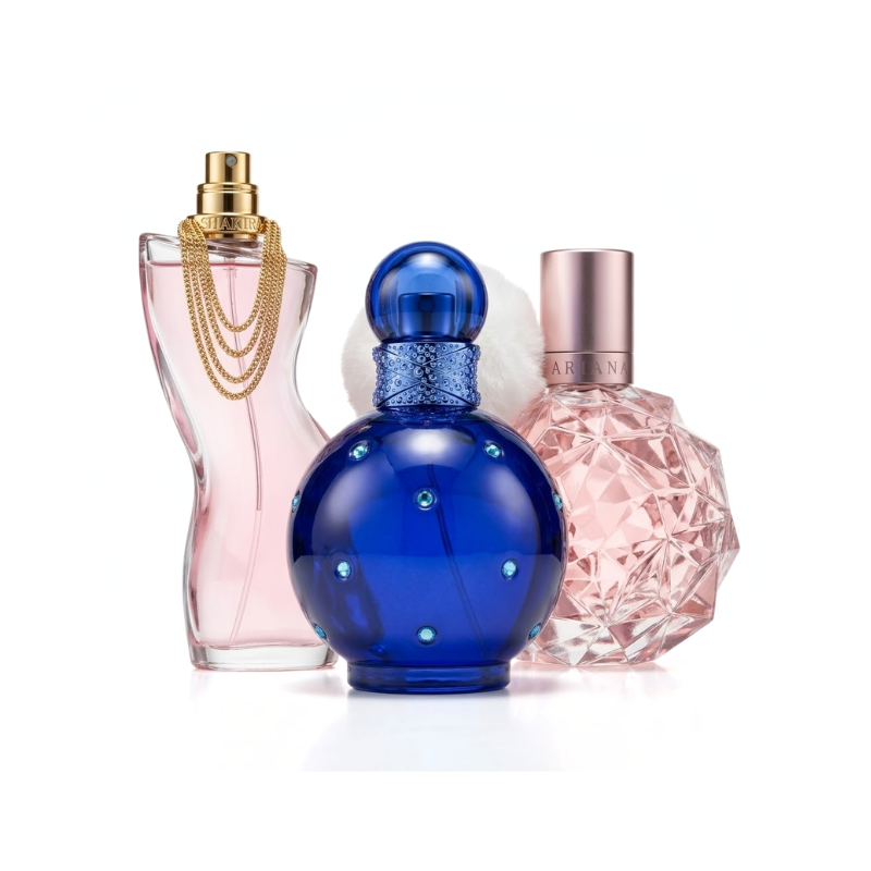 Zestaw 3 perfum | Ari by Ariana Grande, Midnight Fantasy by Britney Spears, Dance by Shakira 100 ml