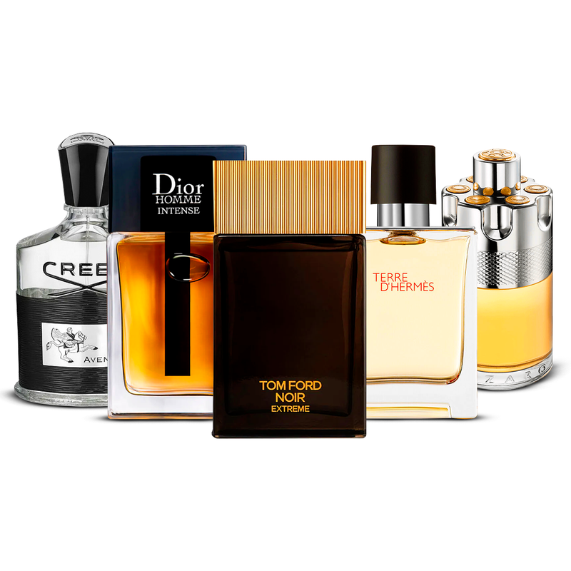 Zestaw 5 perfum – Aventus, Dior Homme Intense, Noir Extrême, Terre d'Hermès i Wanted [100 ml każdy]