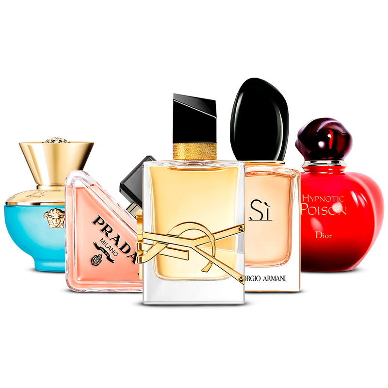 Zestaw 5 perfum – Dylan Turquoise, Paradoxe, Libre, Sì i Hypnotic Poison [100 ml każdy]