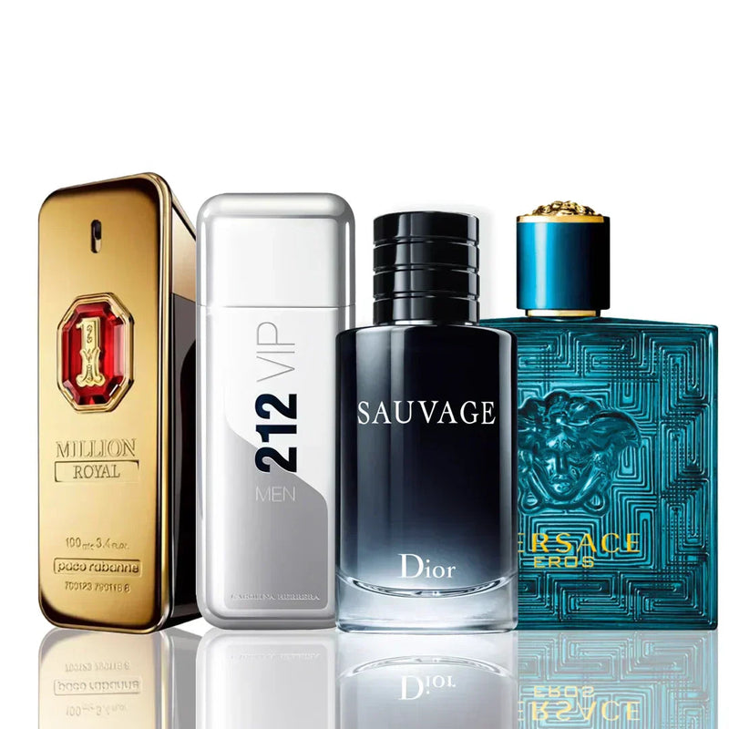 Zestaw 4 perfum | 1 Million Royal + 212 VIP + Sauvage + Eros 100 ml