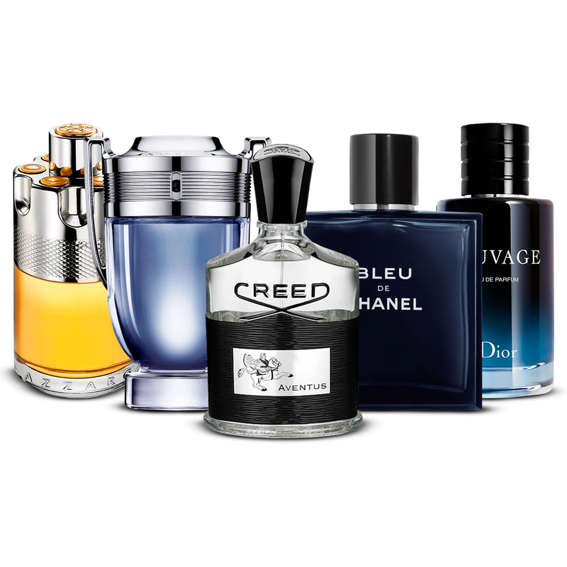 Zestaw 5 perfum – Wanted, Invictus, Aventus, Bleu de Chanel i Sauvage [100 ml każdy]
