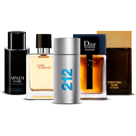 Zestaw 5 Perfum – Armani Code, Invictus, Dior Homme Intense, Bleu de Chanel i Terre d'Hermès [100 ml każdy]