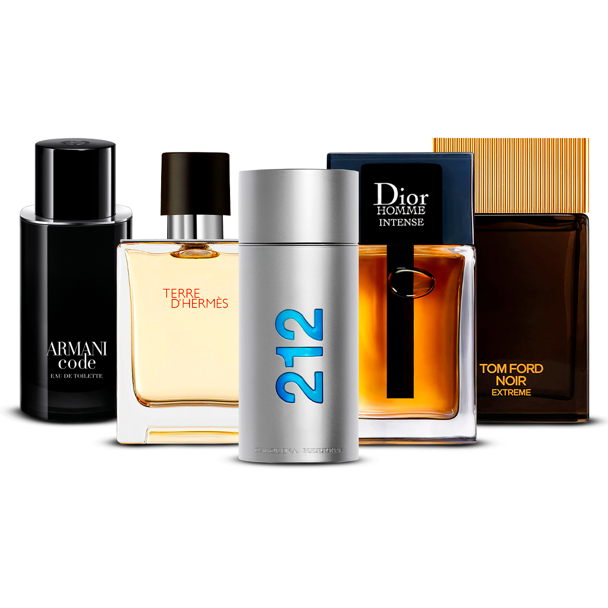 Zestaw 5 perfum – Armani Code, Invictus, Dior Homme Intense, Bleu de Chanel i Terre d'Hermès [100 ml każdy]