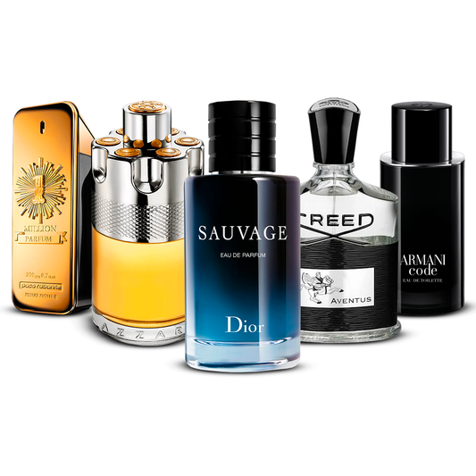 Zestaw 5 perfum – 1 Million, Wanted, Sauvage, Aventus i Armani Code [100 ml każdy]