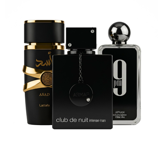 Zestaw 3 perfum | 9PM + Asad + Club de Nuit Intense Man 100 ml