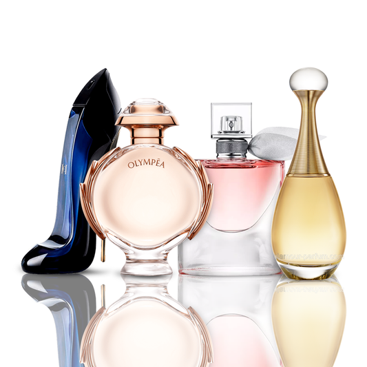 Zestaw 4 perfum | Good Girl + Olympéa + La Vie Est Belle + J'Adore 100 ml