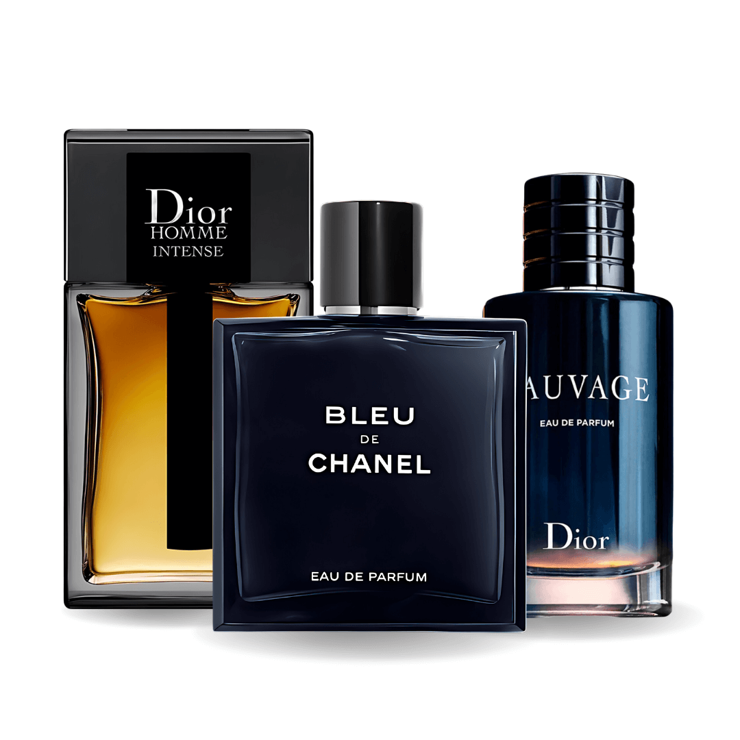 Zestaw 3 perfum | Sauvage, Bleu de Chanel, Dior Homme Intense 100 ml