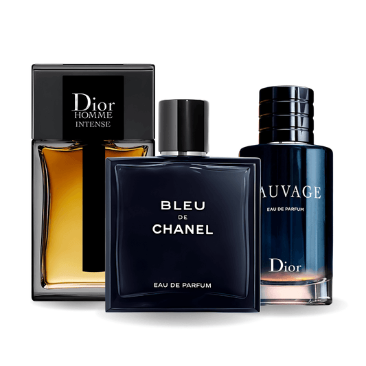 Zestaw 3 perfum | Sauvage, Bleu de Chanel, Dior Homme Intense 100 ml