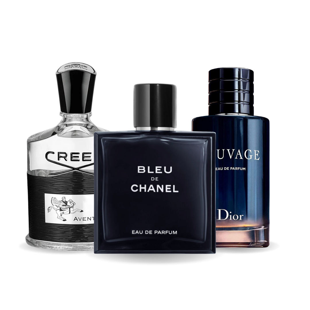Zestaw 3 perfum | Aventus, Bleu de Chanel, Sauvage 100 ml