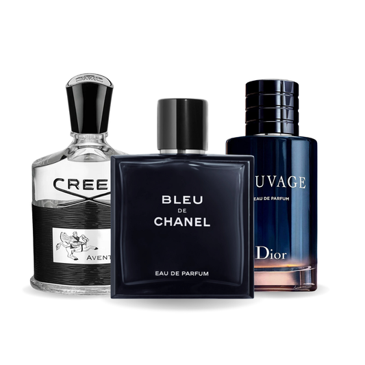 Zestaw 3 perfum | Aventus, Bleu de Chanel, Sauvage 100 ml