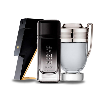 Zestaw 3 perfum | Bad Boy, 212 VIP Black, Invictus 100 ml
