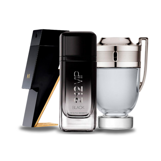 Zestaw 3 perfum | Bad Boy, 212 VIP Black, Invictus 100 ml