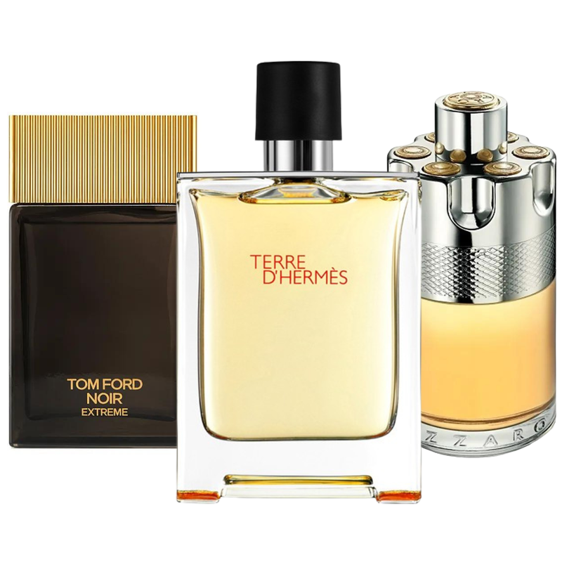 Zestaw 3 perfum | Terre d'Hermès, Wanted, Noir Extrême 100 ml