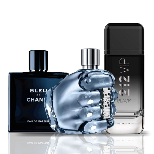 Zestaw 3 perfum | Bleu de Chanel + Only The Brava + 212 VIP Black