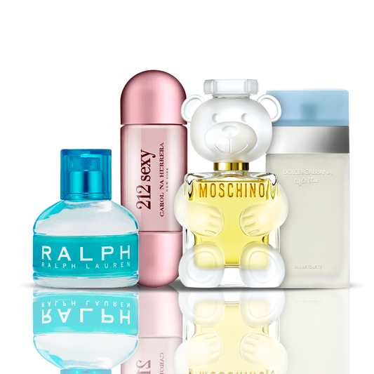 Zestaw 4 perfum | 212 Sexy + Light Blue + Toy 2 + Ralph Lauren 100 ml