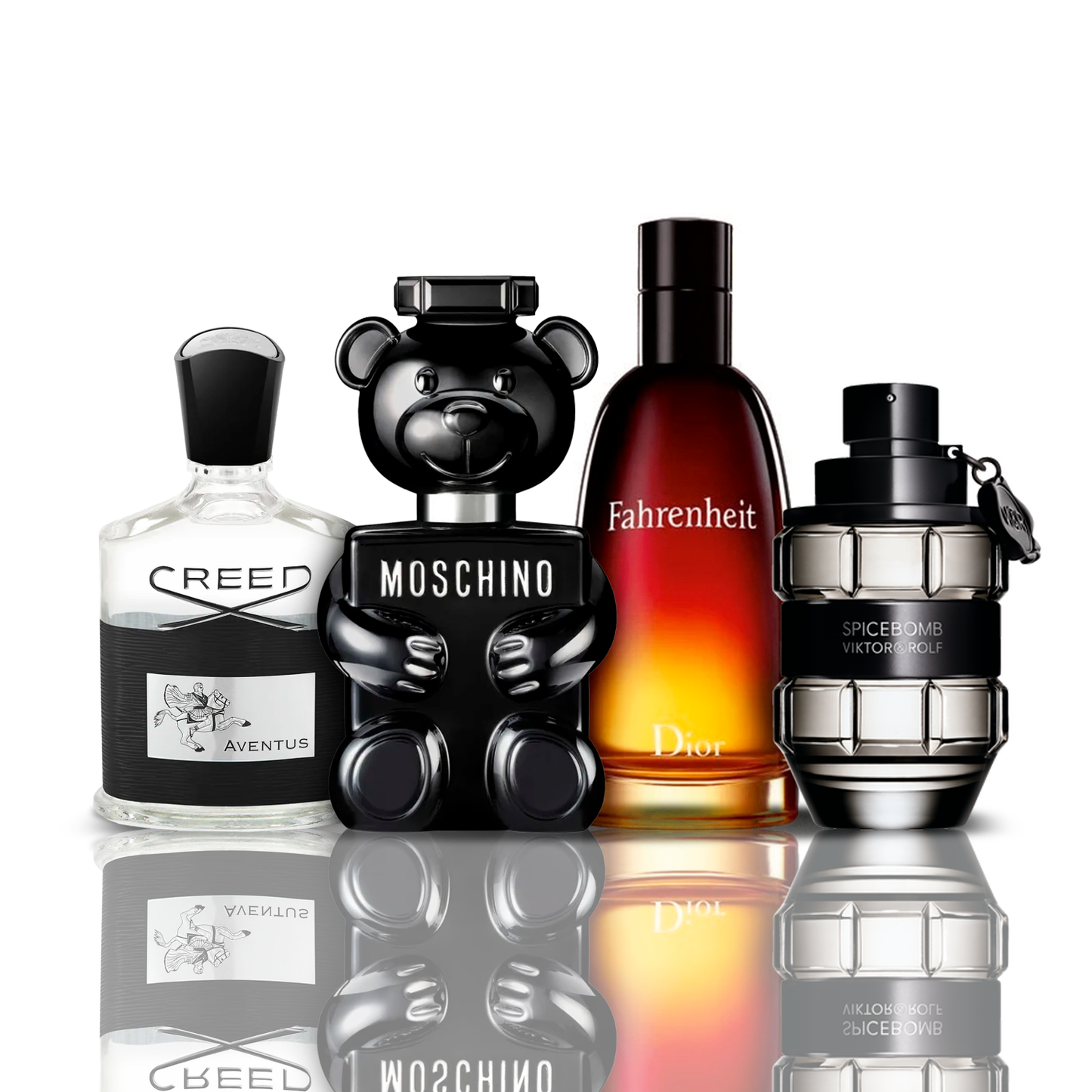 Zestaw 4 perfum | Aventus + Fahrenheit + SpiceBomb + Toy Boy 100 ml