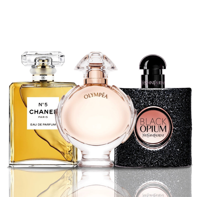 Zestaw 3 perfum | Black Opium + Chanel N°5 + Olympéa 100 ml
